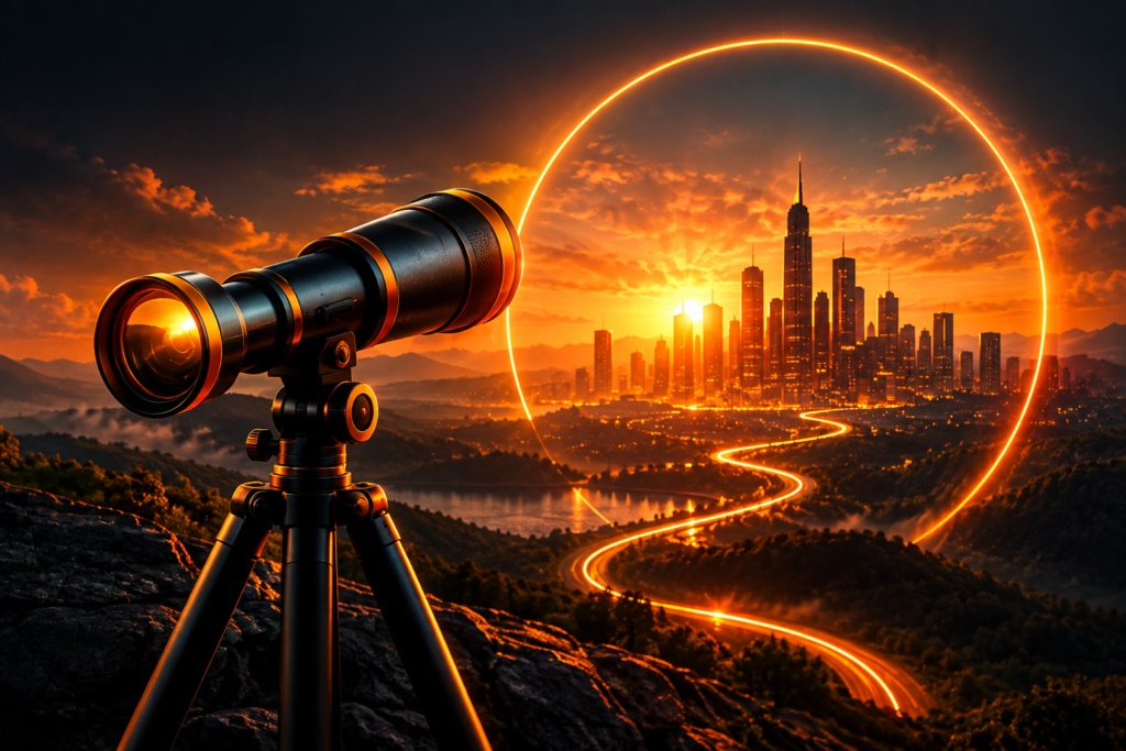 Futuristic growth visual representing Clickzono’s long-term vision as a digital marketing partner in Tamil Nadu