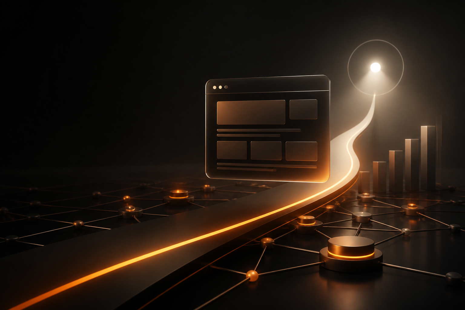 Website visibility growth path representing professional on-page SEO services